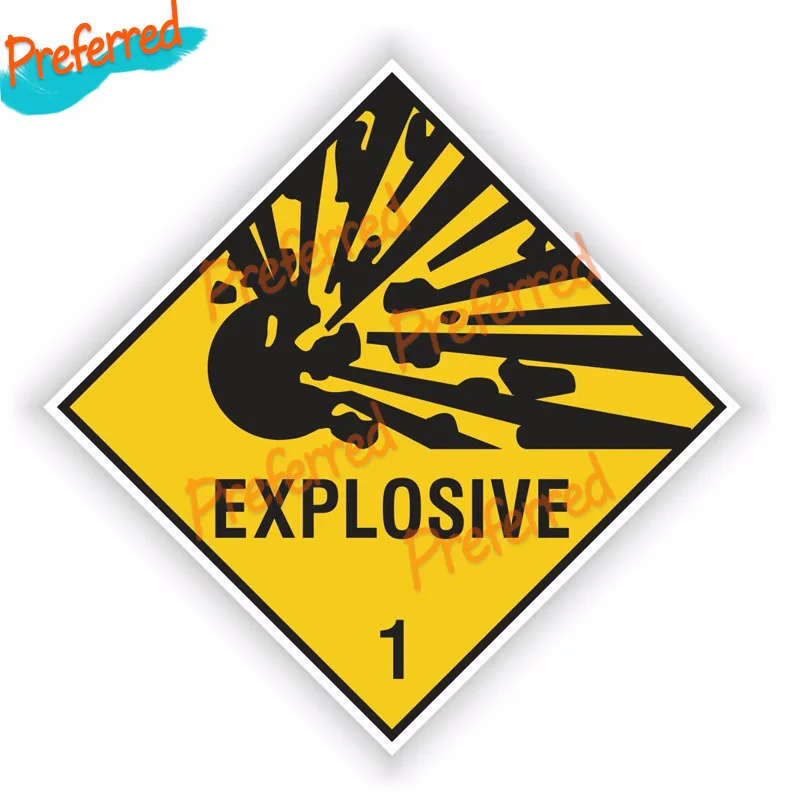 

Hot Sell High Quality EXPLOSIVE Warning Decal Motocross Racing Laptop Helmet Trunk Wall Vinyl Car Sticker Die Cutting