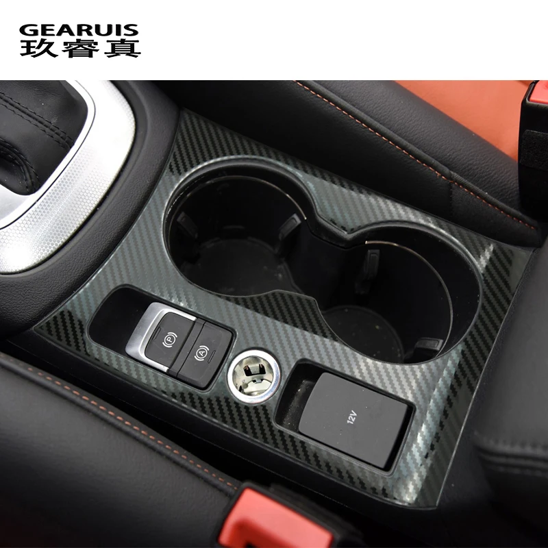Car Styling adesivo per auto in fibra di carbonio CD pannello di controllo centrale strisce di rivestimento per Audi Q3 accessori Auto adesivi per