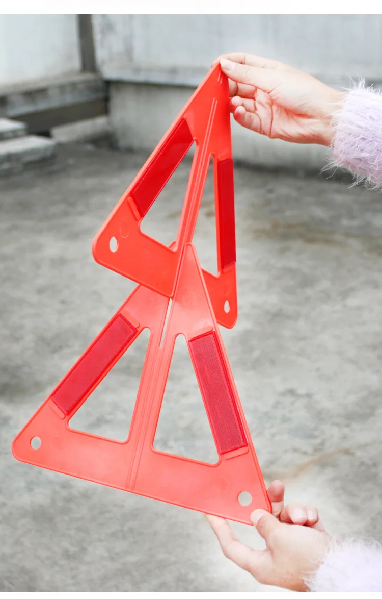 CHIZIYO Auto Security Warning Triangle Safety Emergency Reflective Vehicle Fault Cars Tripod Folded Stop Sign Reflector