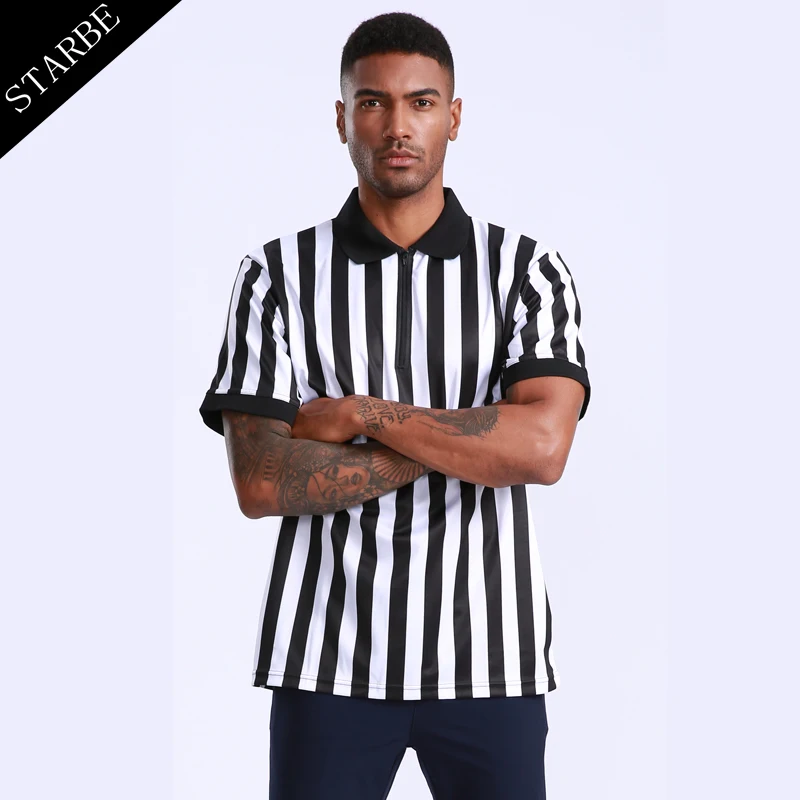 Men professional referee uniform football thai referee jersey men breathable soccer referee shirt