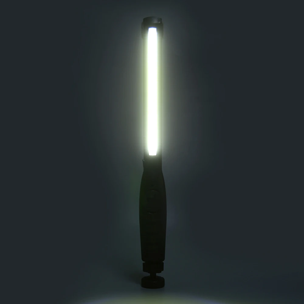 COB LED Flashlight Magnetic Work Light USB Rechargeable Torch Hook Portable Lantern Inspection Light Camping Car Repair Lamp