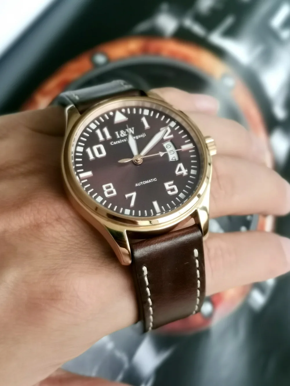 High Quality Horween Genuine Leather Straps Brown Soft Wrap Handmade Horse Leather Wrist Bands 18mm 20mm 22mm