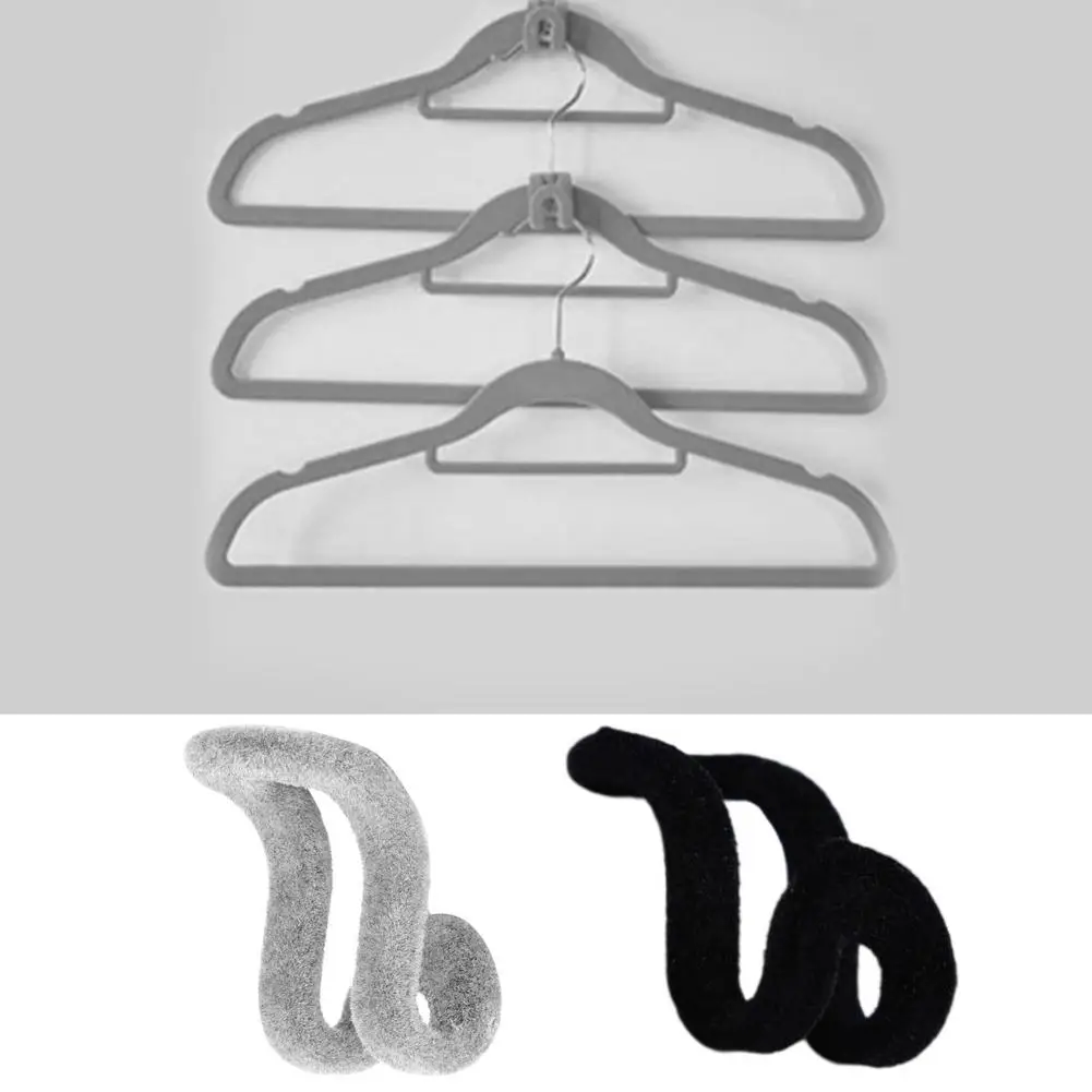 10/20pcs Velvet Cloth Hanger Connector Hooks Cascading Hook Wardrobe Hanger Connection Extender Clips Space Saving