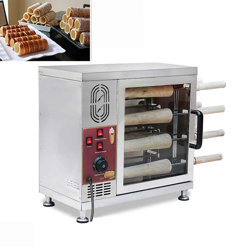 220V 110V  Chimney Ice Cream Waffle Maker Chimney Cake Making Machine Kurtos Kalacs Grill Roll Oven Maker Machine