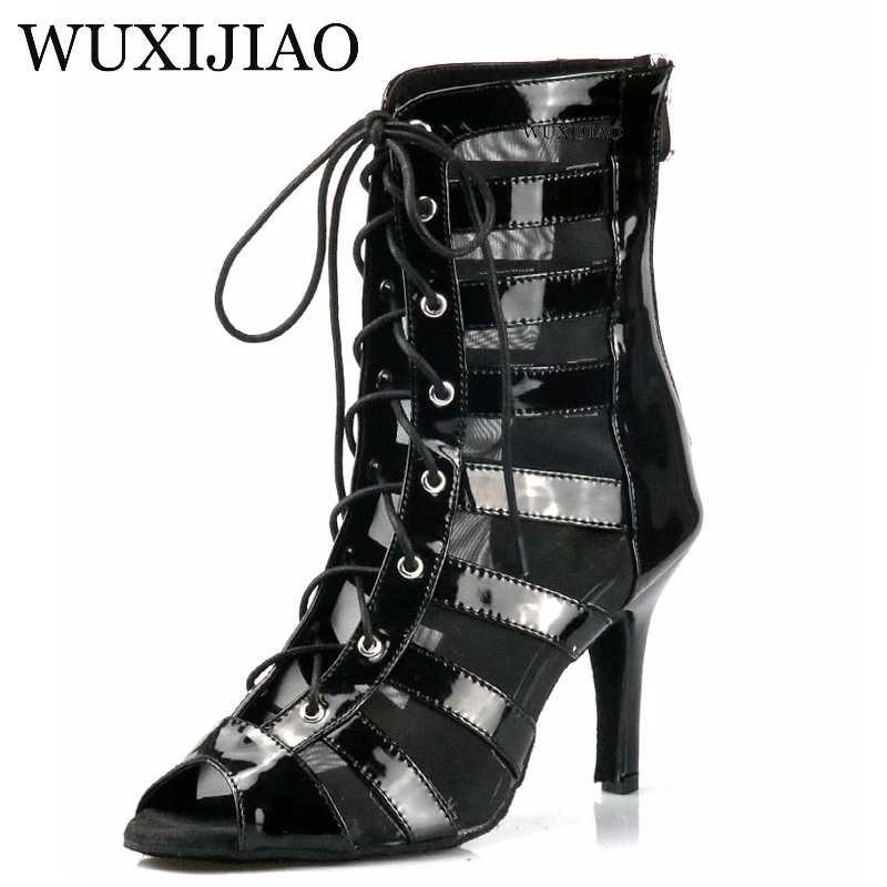 WUXIJIAO New Latin Dance Shoes Women's Girls Salsa Tango Shoes Indoor Sports Dance Shoes Professional Ballroom Dance Shoes