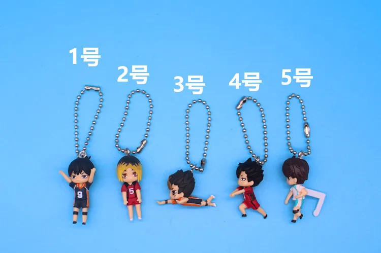 Haikyuu!! Volleyball Boy Hinata Shoyo Kageyama Tobio Crow Key Pendant Cute Figurine Collectible Toys For Children Birthday Gifts