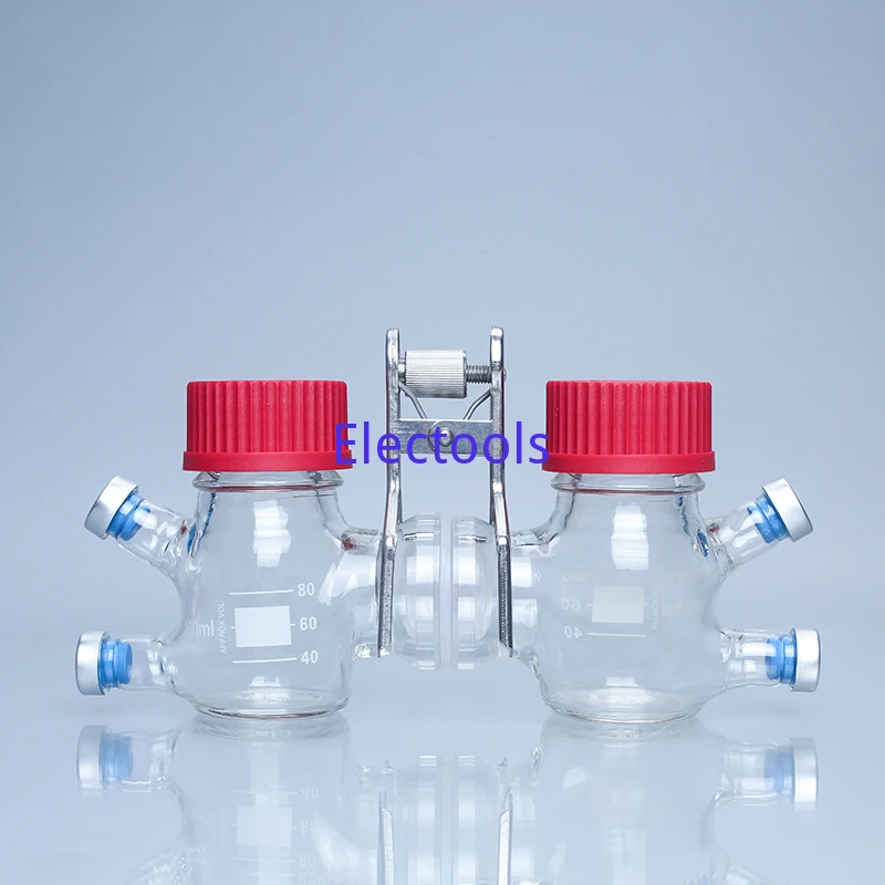 Jaw-sealed MFC Glass Microbiological Reactor Can Clamp 117 Proton Membrane Side Standard 20mm Jaw Butyl Rubber Stopper