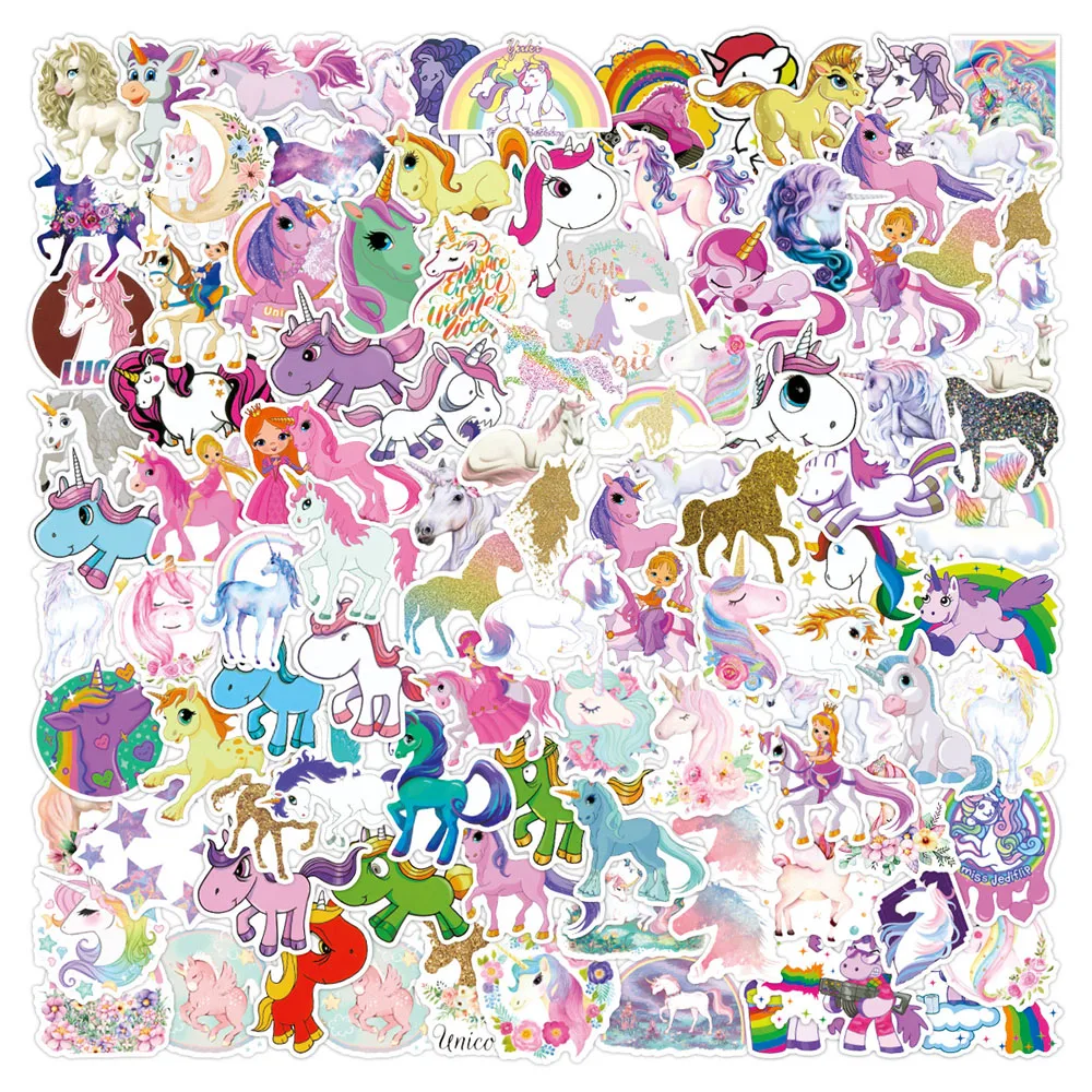 

10/30/50/100pcs Cute Unicorn Graffiti Stickers Aesthetic Cartoon Decals Laptop Phone Scrapbook Diary Luggage Sticker Kids Toy