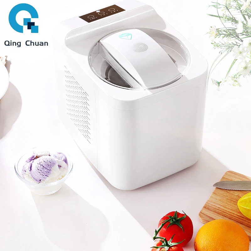 1000ml Soft Hard Italian Ice Cream Maker Machine Household Small Full Automatic Sorbet Fruit Dessert Yogurt