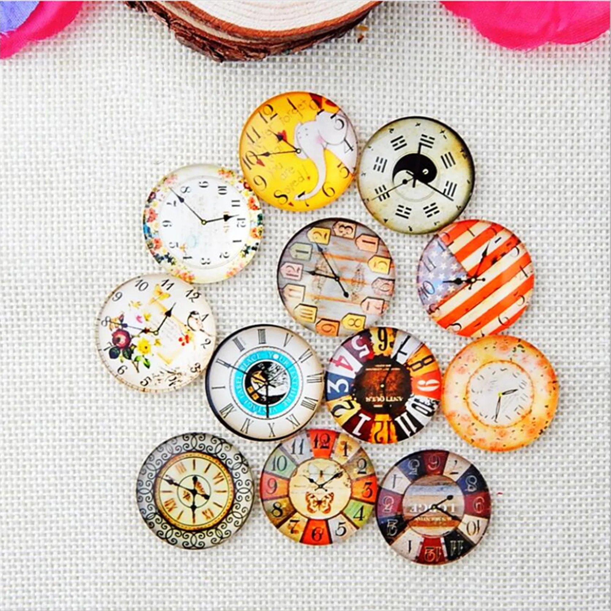 10 sztuk/partia okrągły 8-25MM zegar szkło Cabochon dla make bransoletka naszyjnik dla kobiet 2019 kolczyk pins broszka craft supply — zdjęcie 6