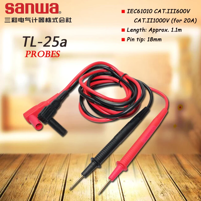 Japan sanwa TL-25a Probes; universal multimeter/clamp meter/accessory probe CD732/CD772/PC773