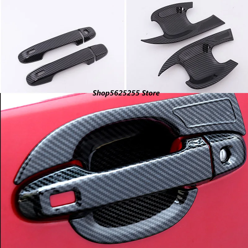 

3D ABS Chrome Handle Protective Cover For Toyota CHR C-HR 2016 2018 2019 2020 2021 AUTO Accessories Door Handle Outer Bowls Trim