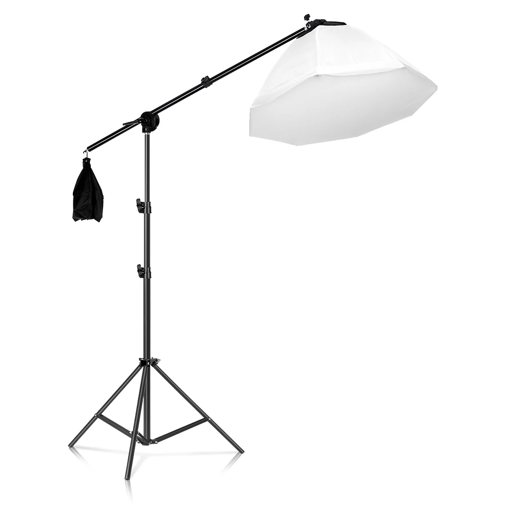 Octagonal Softbox Lighting Kit 5070cm Soft Box with Socket Continuous Photography Lighting Tripod Kit for YouTube Video