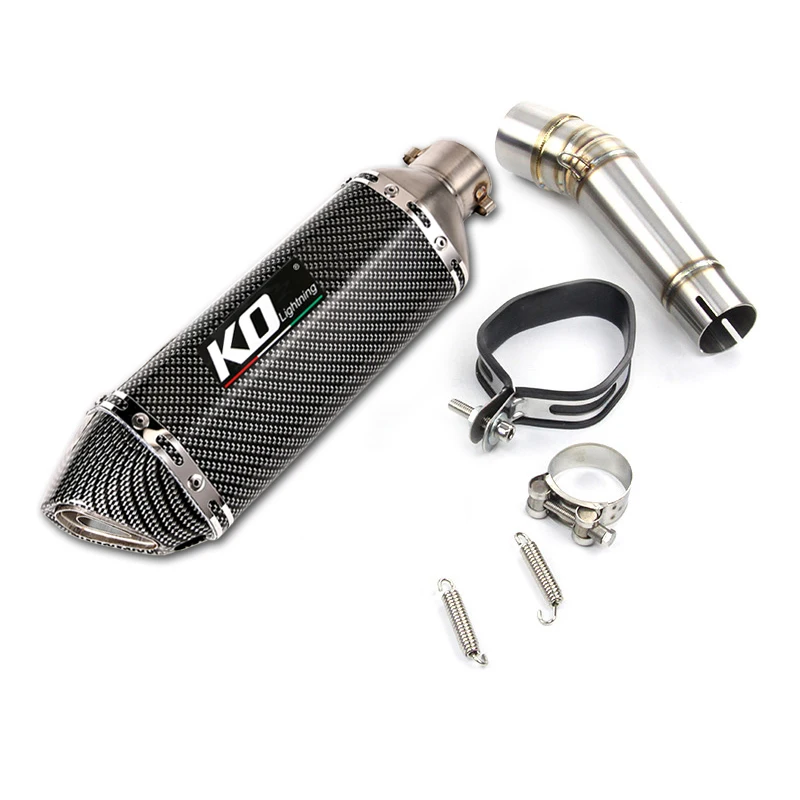 Slip-on Exhaust Set for Honda NC750X/A/S/N NC700 Motorcycle Mid Link Pipe 51mm Mufflers Removable DB Killer Escape Reserve Cat image 6