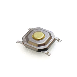 12V 5.2*5.2*1.5mm 12V 0.5A 4 Pin SMT Push Button Switch Metal Tactile Micro Tact Touch Switch Copper Interruptor 4x4x1.5