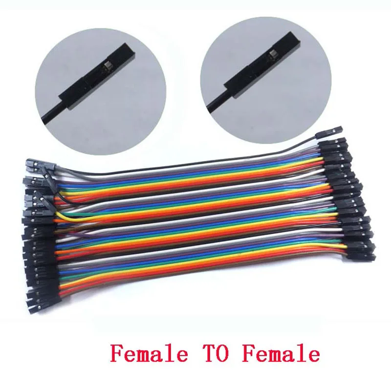 40Pin Dupont Line 10CM-100CM Male to Male / Male to Female / Female to Female Jumper Rainbow Colorful Wire Cable for Arduino DIY