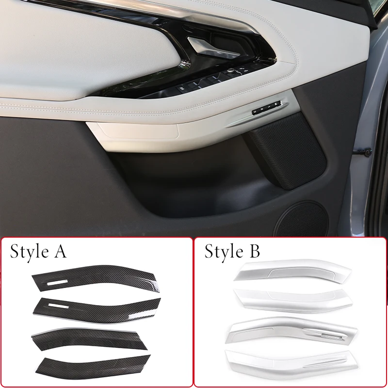 For Land Rover Range Rover Evoque L551 2020 Inside Door Armrest Handle Cover Molding Trim Decoration Strip Inner Car Accessories