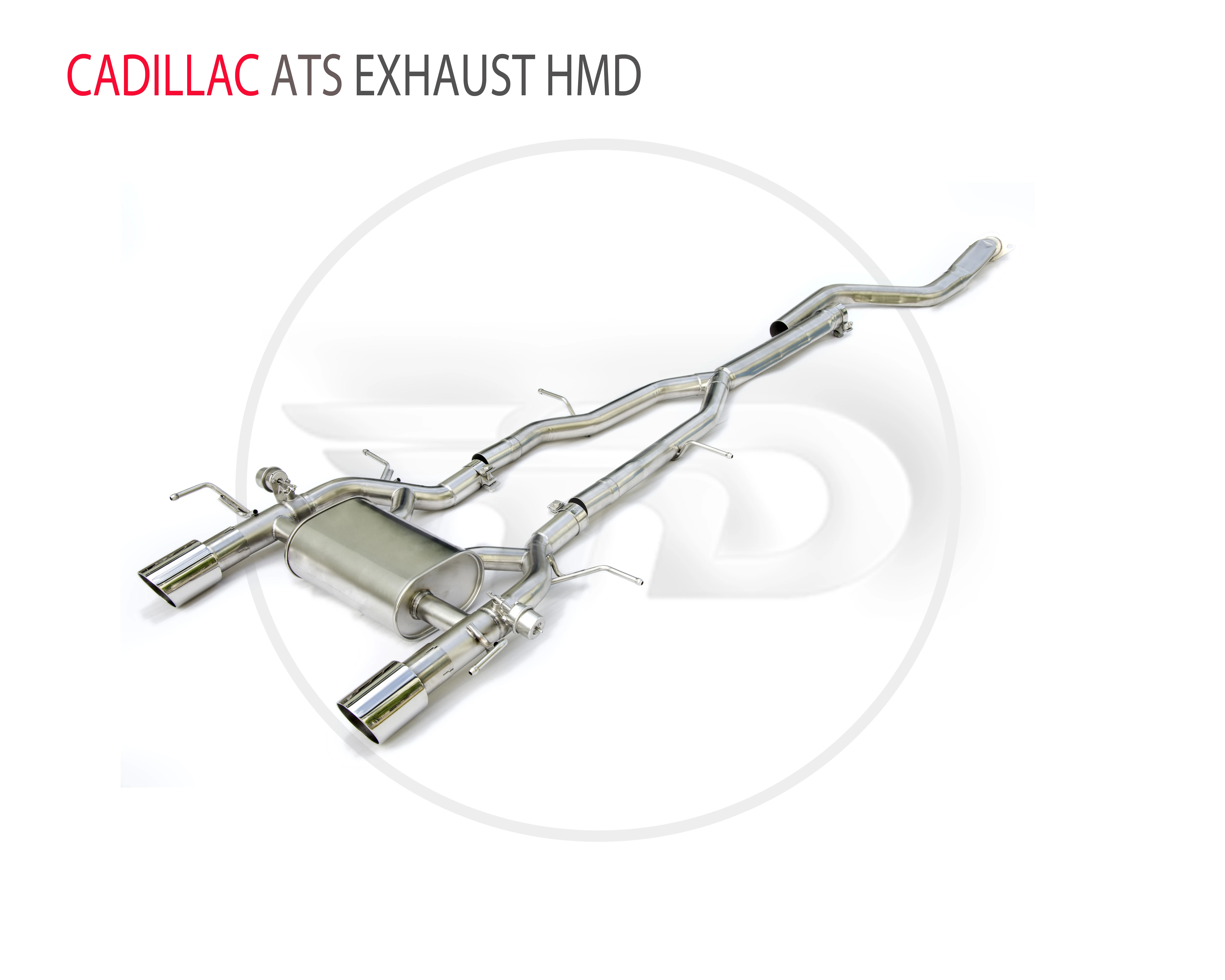 HMD Stainless Steel Material Exhaust Pipe Manifold Downpipe Is Suitable For Cadillac ATS Auto Modification Electronic Valve