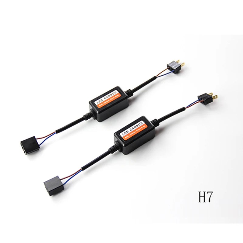 

2PCS H1 H11 H4 H7 LED 9005 9006 Canbus Car Headlight Decoder Wiring Adapter DRL LED Lamp Error Canceler Fog Light Canbus