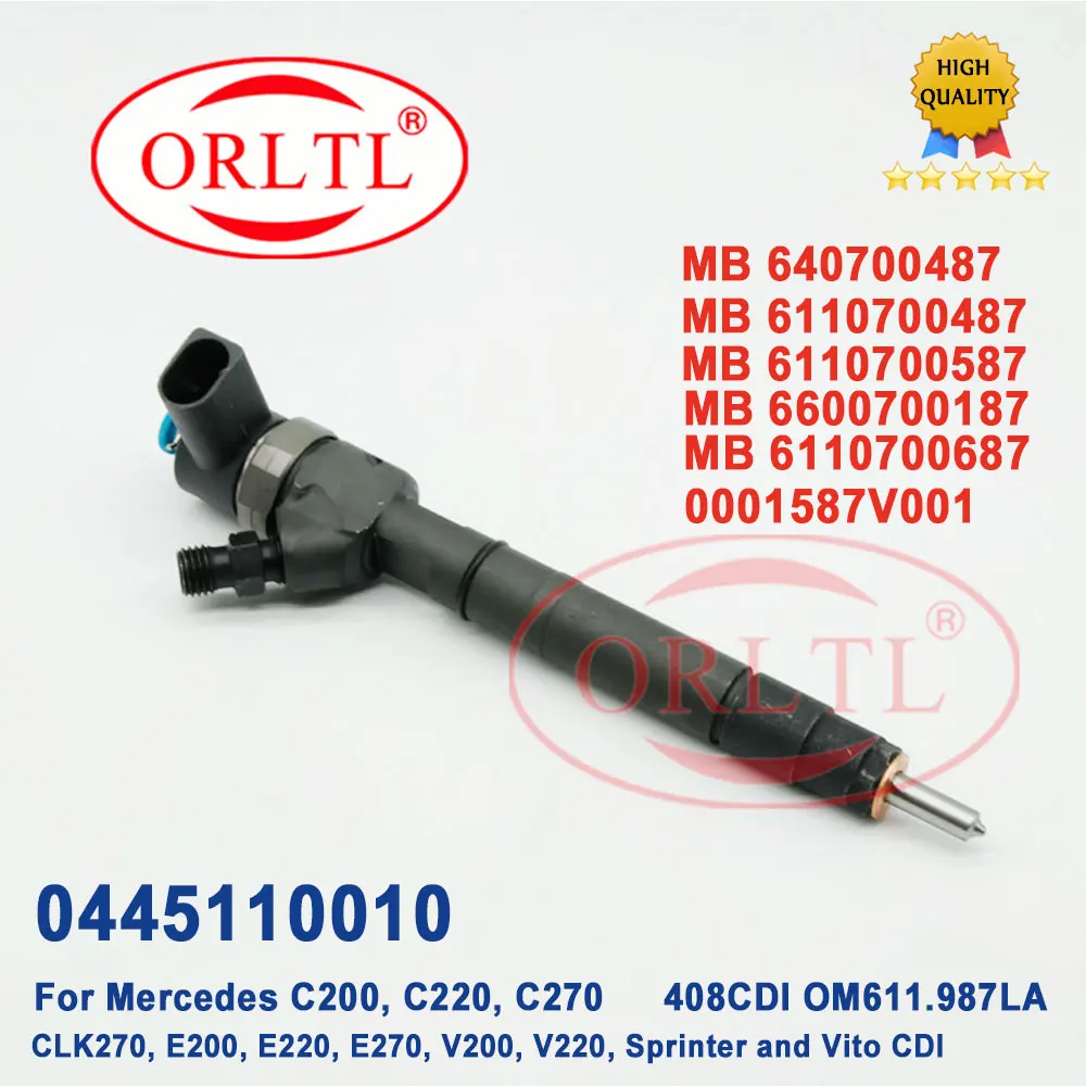 

Auto Diesel Injector Assy 0445 110 010 Engine Fuel Inyectors 0 445 110 010 Spray Nozzle 0445110010 for 6110700687 0001587V001