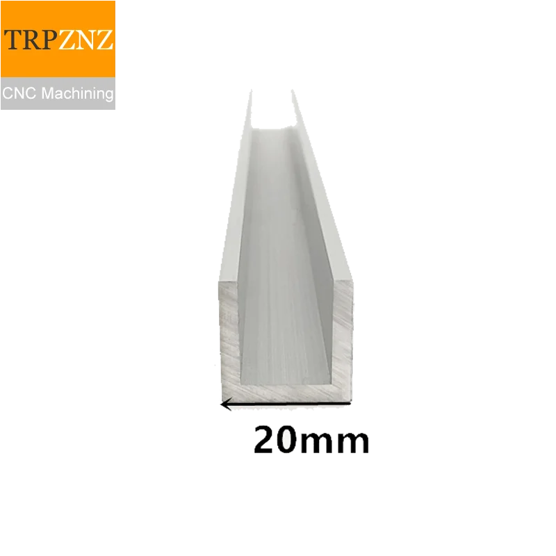 U-shape Aluminum, Outer width 20mm, length 50cm,aluminum alloy glass covered edge strip