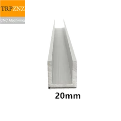 U-shape Aluminum, Outer width 20mm, length 50cm,aluminum alloy glass covered edge strip