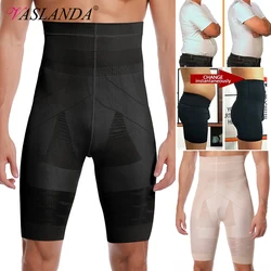 Pantaloncini contenitivi per la pancia da uomo Shaper per il corpo Shapewear Cintura per la pancia Boxer Slip a vita alta Biancheria intima dimagrante Mutandine a compressione delle gambe