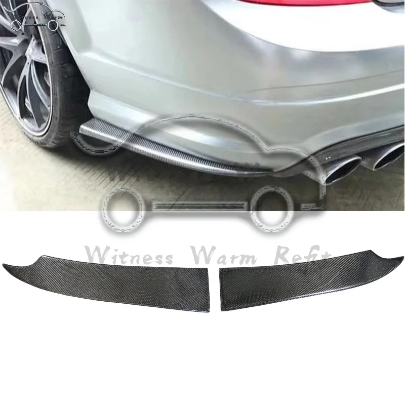 Carbon Fiber Rear Bumper Side Splitter Apron for Benz c Class W204 C63 Amg Car Wrap Angle 07-11