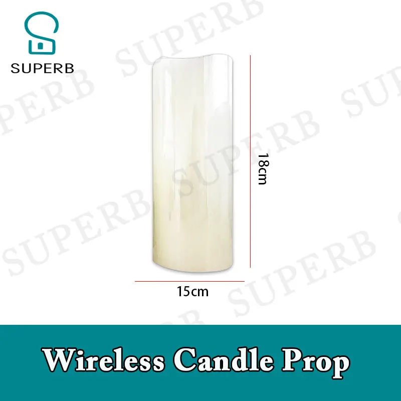 Superb escape room prop  Wireless candle prop control the candle with remote control to create a scary atmosphere real life game