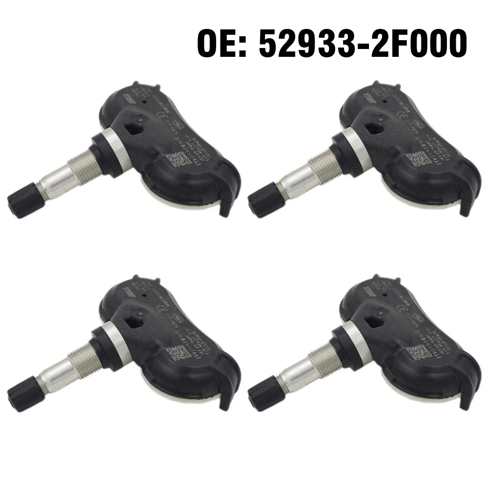 4 PCS Car Tire Pressure Monitor Sensor TPMS 52933-2F000 for For Hyundai Accent Equus Genesis Sonata Tucson 2009 2010 2011 2012