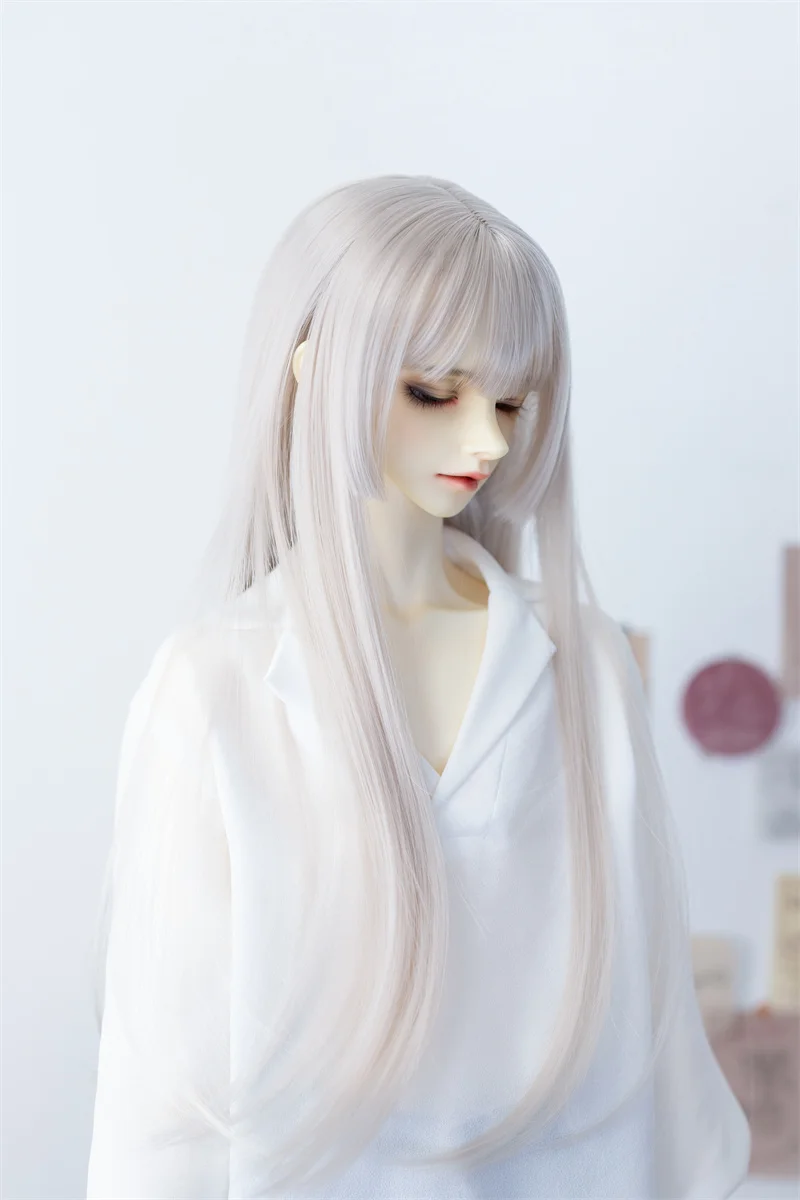 BJD/SD/DD wig for 1/3,1/4 High temperature silk long straight hair BJD doll accessories(no dolls)
