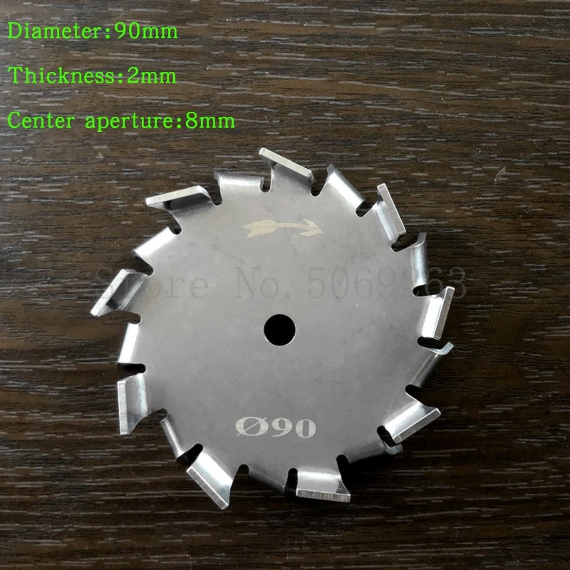 304 Stainless Steel Dispersing Disk Sawtooth Type Stirring Paddle Round Dispersing Blade