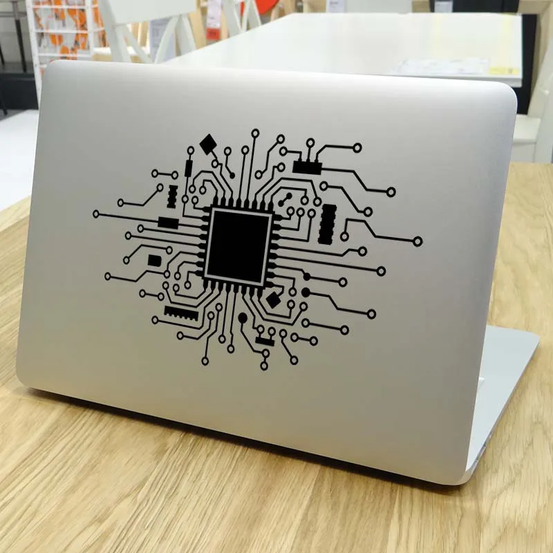 

CPU Circuit Board Creative Laptop Sticker for Macbook Pro 16" Air Retina 11 12 13 15 Inch Mac Book M1 Skin 14" HP Notebook Decal