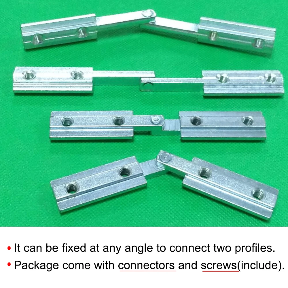 2020 3030 4040 4545 Flexible Joint Connector Angel Connector Bracket for 2020 3030 4040 Aluminum Extrusion Profile