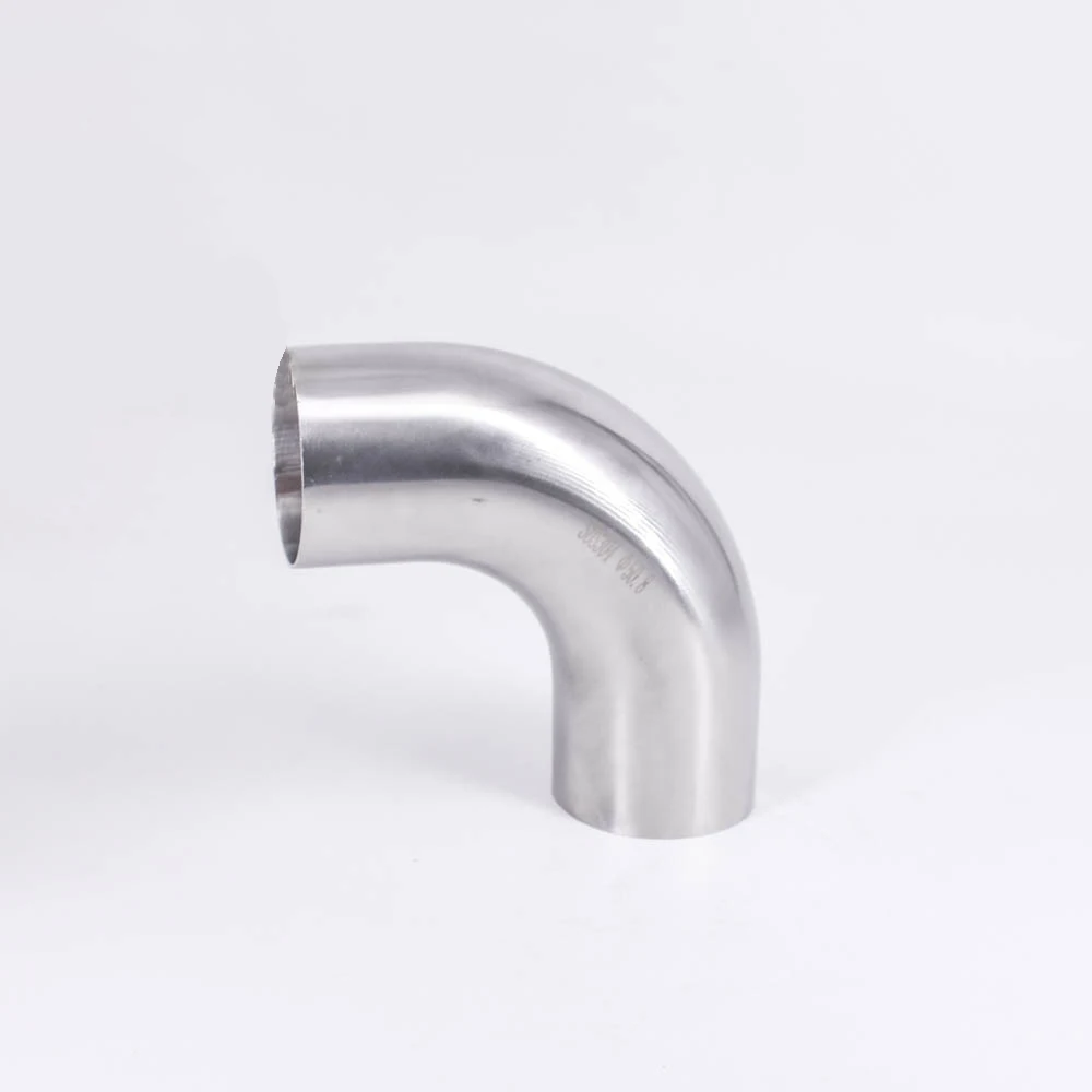 

51mm 2" OD lengthen 20mm SUS 304 Stainless Steel Sanitary Butt Weld 90 Deg Elbow Pipe Fitting Homebrew Beer