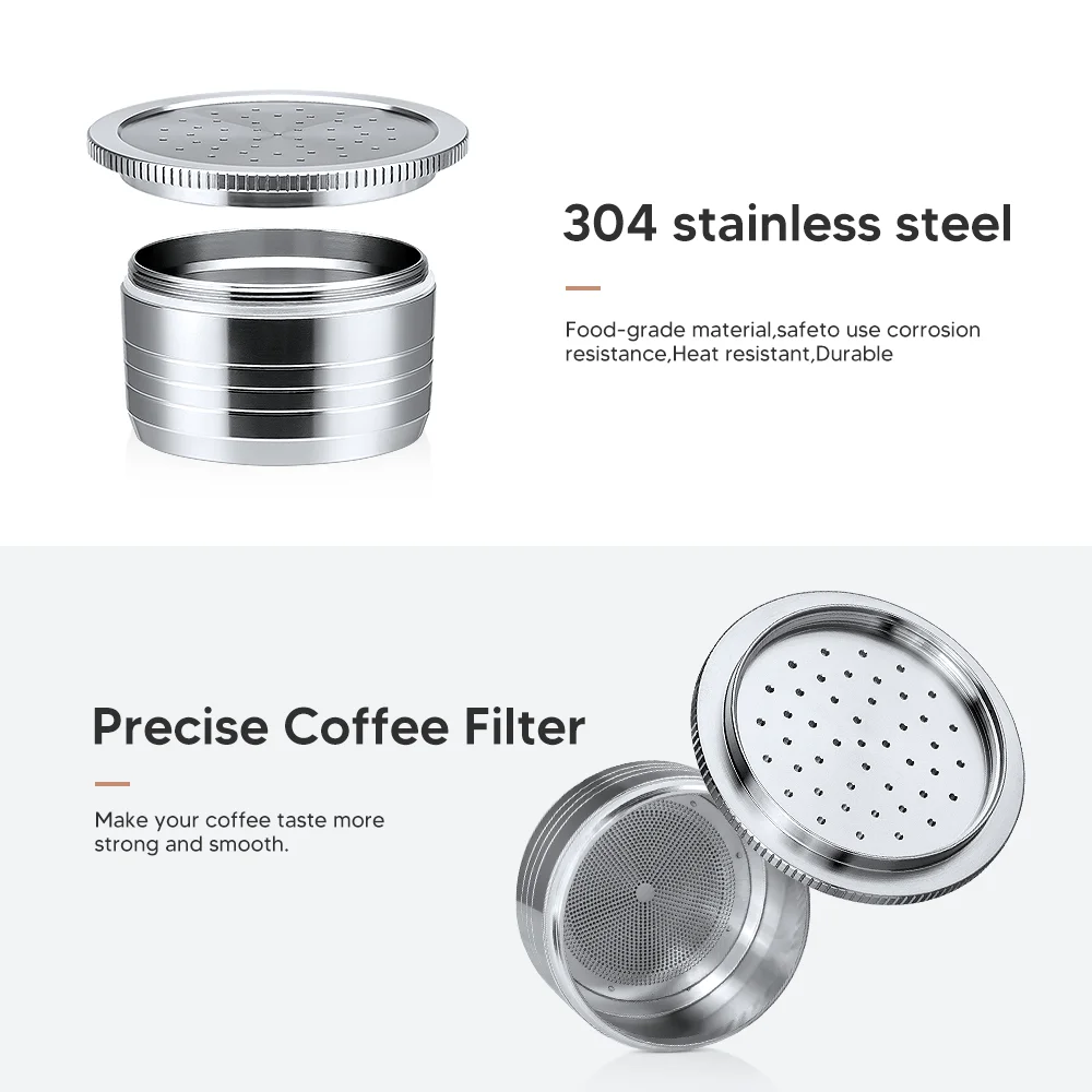ICafilas For Segafredo Coffee Machine Stainless Steel Coffee Capsule Caps Coffee Filter Tools hard Capsules