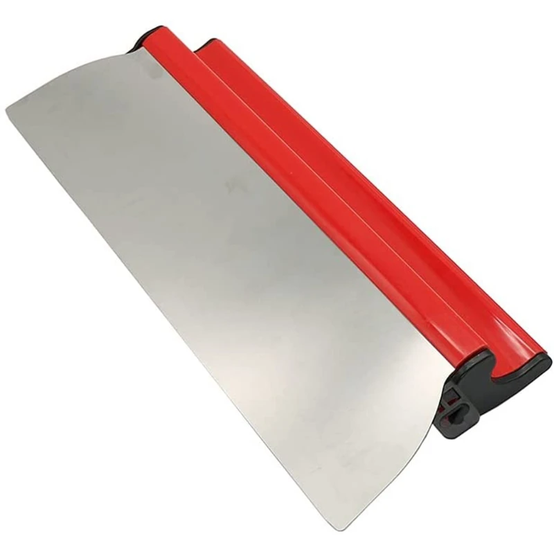 15.75" 40cm Drywall Skimming Smoothing Spatula for White Wall Knock-down Extruded Stainless Steel Construction Tools Q84D