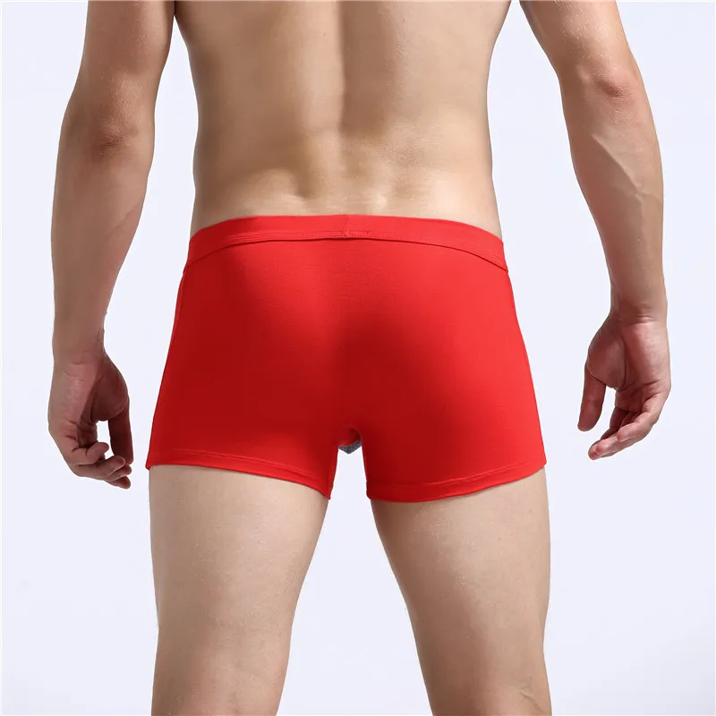 Scrotum Separation Men\'s Panties Modal Underwear Men Boxer Escroto Pouch Mid Rise Sexy Underpants Slips Hole Breathable White