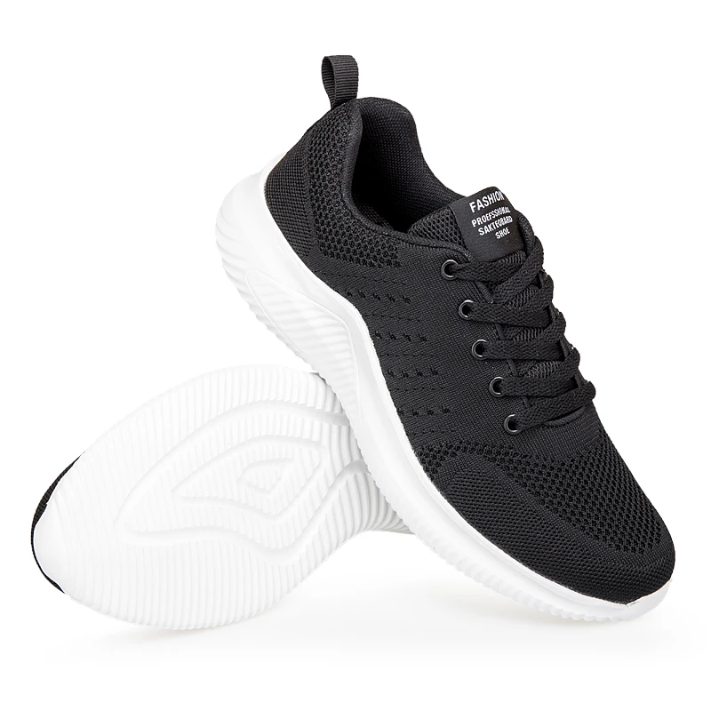 2021 Light New Breathable Running Shoes for Men Cushioning Sneakers Outdoor Athletic Shoes Black Training Shoes