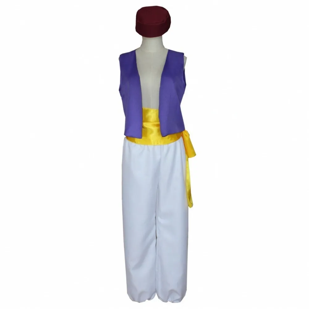 

Adult Aladdin Lamp Prince Aladdin Costume for Boys Anime Cosplay Fancy Dress Adam prince Halloween Costumes for Men