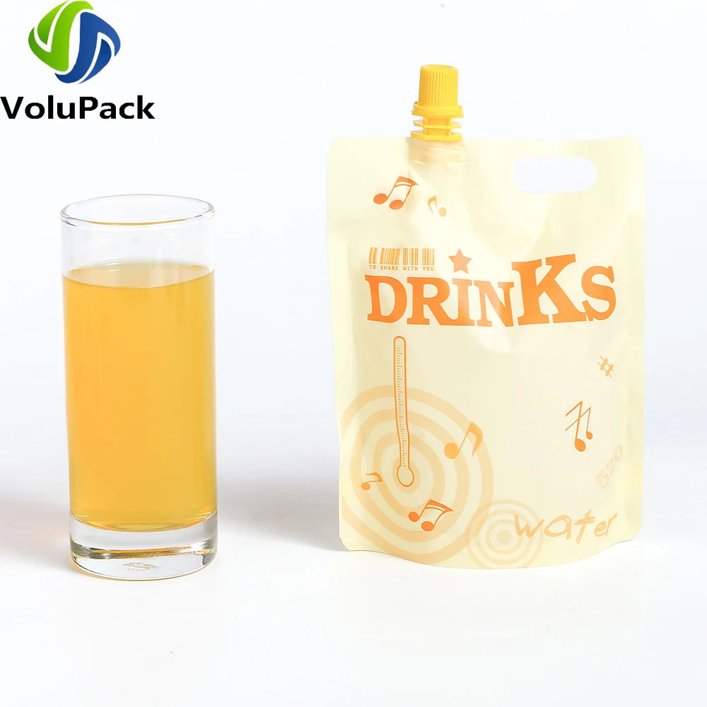 Recyclable Plastic Beverage Packaging Bags,Colorful Stand Up Spout Pouch,Outdoor Juice Coffee Storage Bag with Free Funnel,50PCs