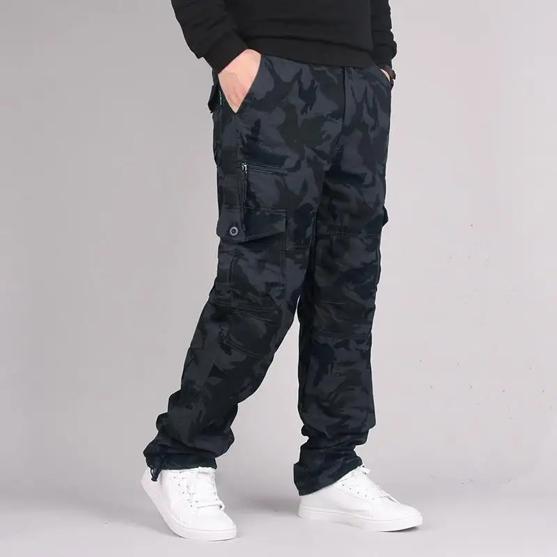 Männer Camouflage Hose Casual Outdoor Hosen Wandern Jagd Baumwolle Bau Mann Original Arbeitskleidung Cargo Taktische Hosen