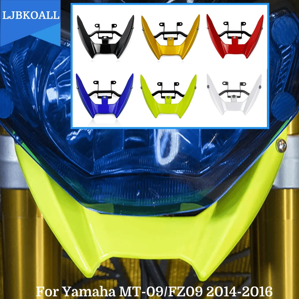 

Front Beak Nose Cone Extension Motorcycle Front Cowl Upper Headlight Fairing Bracket For Yamaha For MT 09 FZ09 2014-2016 2015