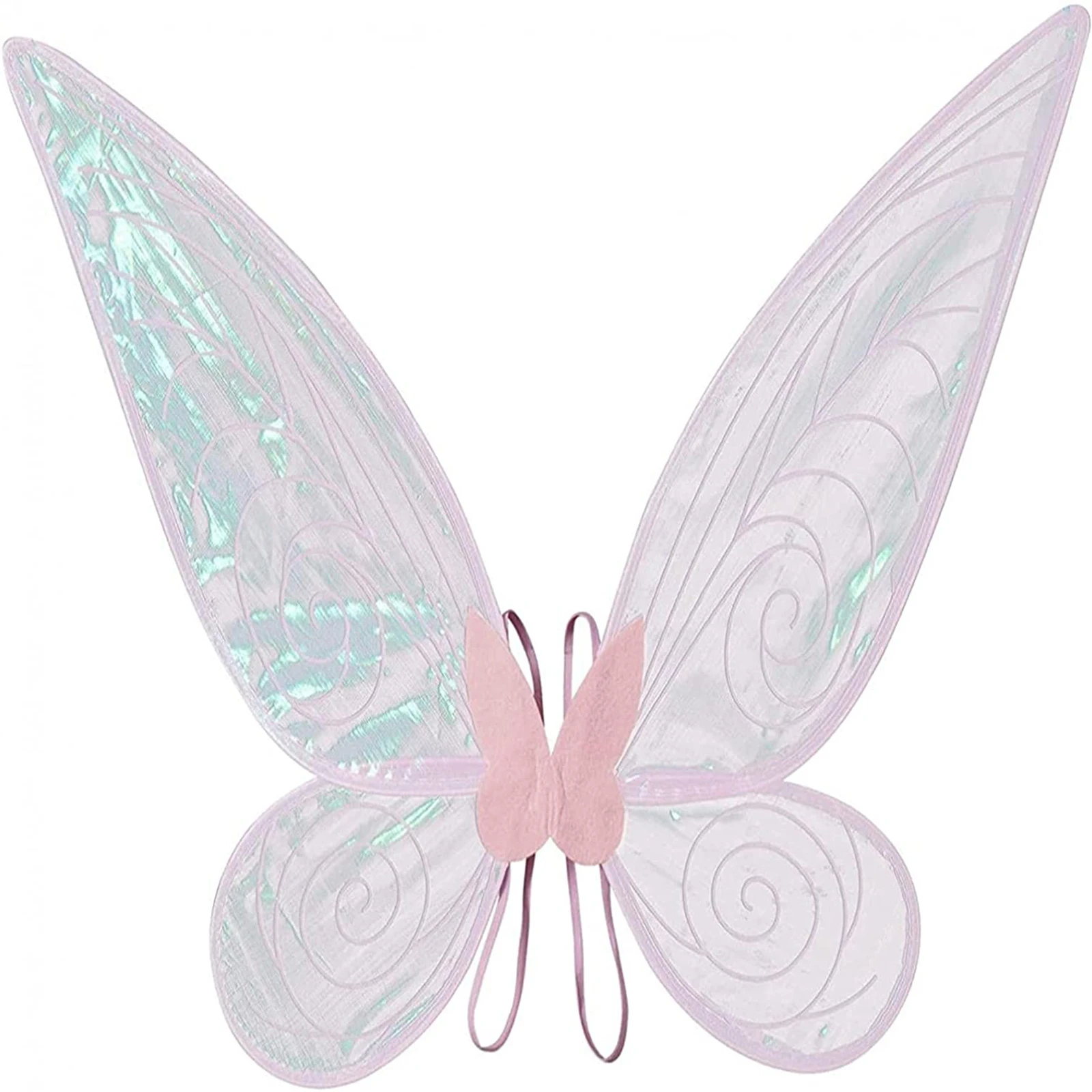 Alas de hada de mariposa para niñas, Disfraces de Halloween y Navidad, alas de princesa transparentes brillantes para disfraces de hadas, novedad de 2021