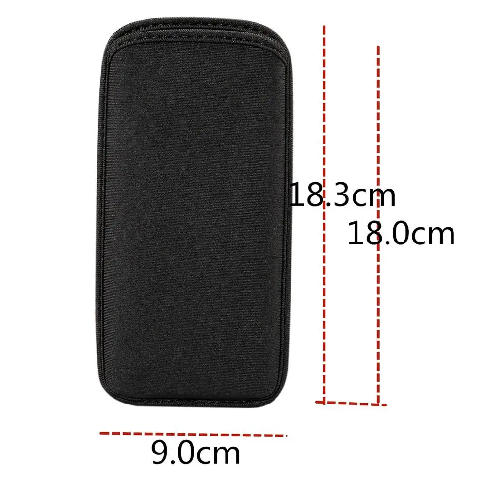 Universal Neoprene Cell Phone Bag for Galaxy Note9 Note8  A8 Star and other 6.4 inch Cell Phone Vertical Pouch 18x9 cm