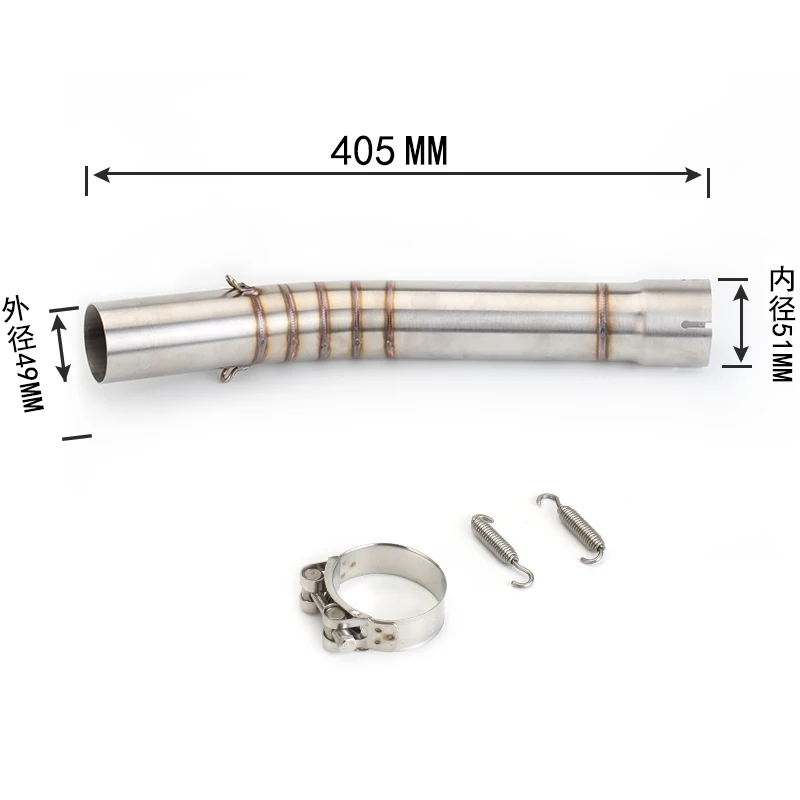 R6 Motorcycle Exhaust Muffler Escape  Sports Slip On For Yamaha R6 98-05 06-14 15 16 Years yzf-r6 Modified Exhaust Pipe Middle view 4