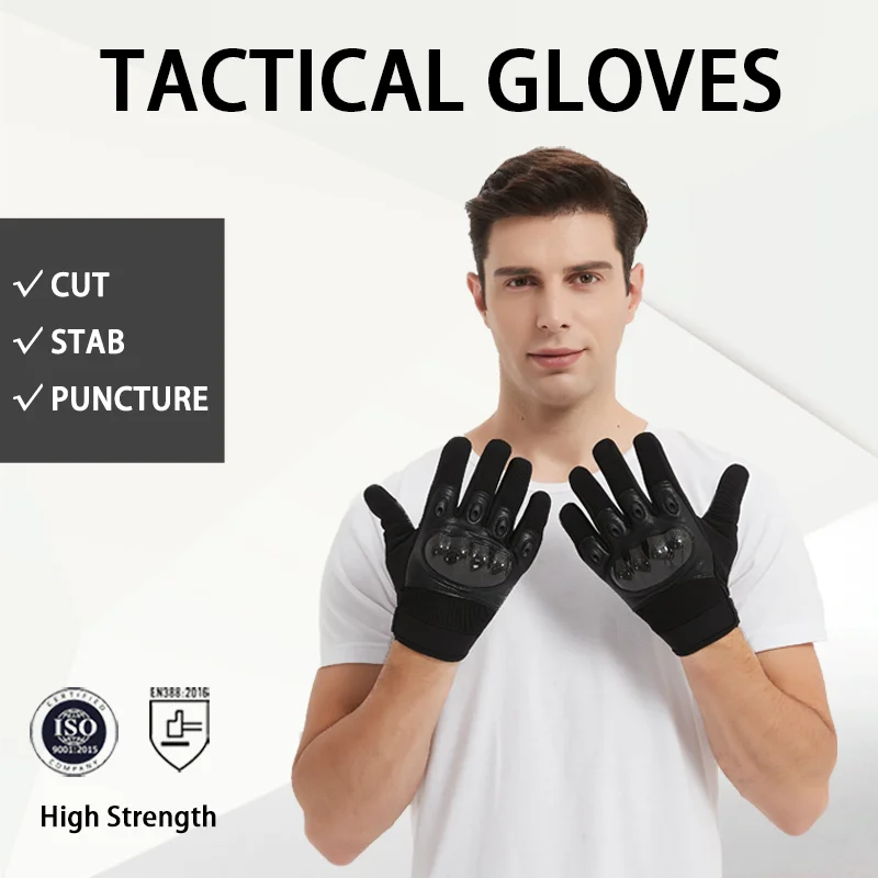 Touch Screen Full Finger Tactical Army Stab-Resistant Gloves Military Protective Work Driving Riding Hunting Gloves