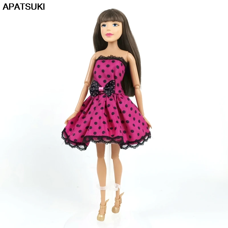barbie black polka dot dress Porter