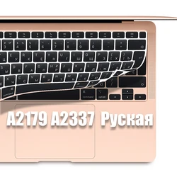 Russische Für MacbookAir13 M1 Chip Tastatur Abdeckung Aufkleber Silikon Schutz Film Für Macbook A2337 A2179 Laptop Tastatur Fällen