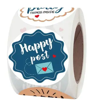 500pcs Mail Stickers Small Business 3.8cm Post Package Labels Thank You for Your Order Sticker for Envelope Card Gift Decoration